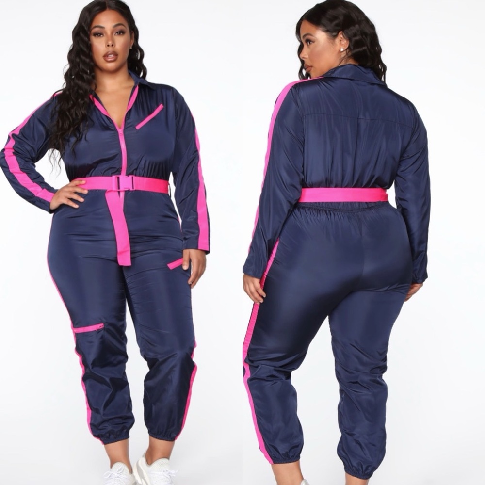 Fashion Nova not your windbreaker jumpsuit size XS